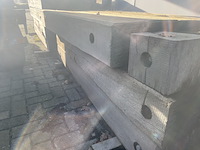 Ca. 2x guyana teak dragline schotten, 20x100mm, lengte 1/170cm, 1/180cm - afbeelding 2 van  3