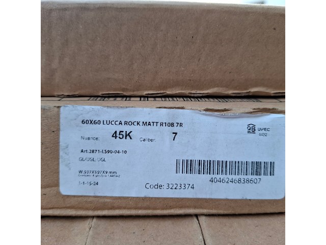Ca. 30 pak a 4 stuks vloertegel villeroy en boch, lucca, rock matt - afbeelding 5 van  6