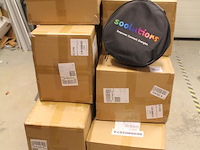 Ca. 300 draagtassen met reclameopdruk t.b.v. laadkabel op pallet. - afbeelding 2 van  4