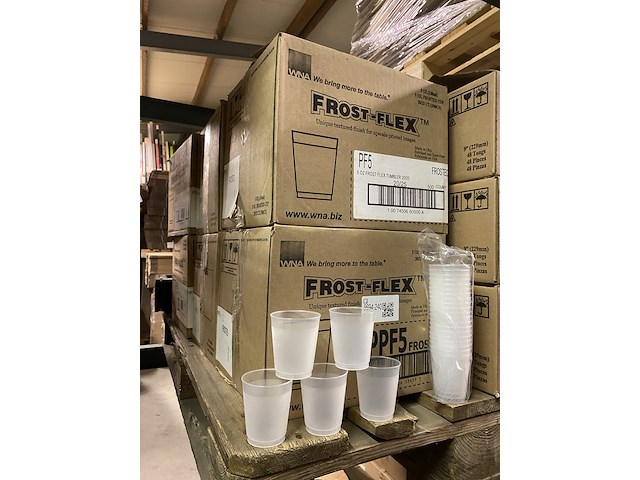 Ca. 3000x frost-flex bekers, transparant - afbeelding 1 van  4
