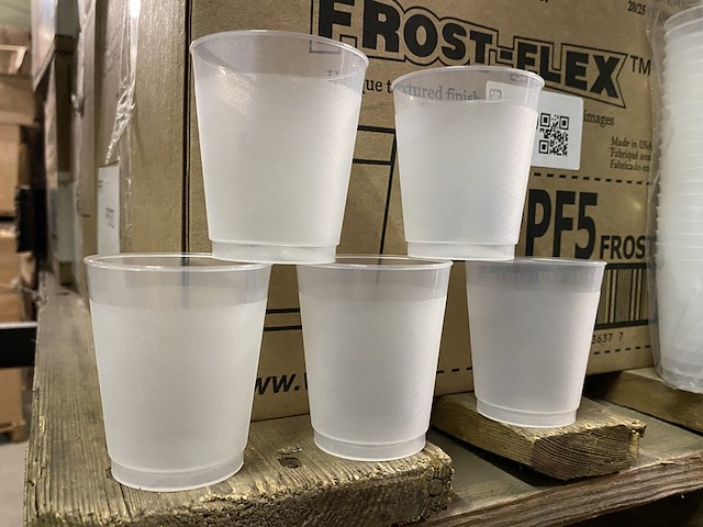 Ca. 3000x frost-flex bekers, transparant - afbeelding 2 van  4