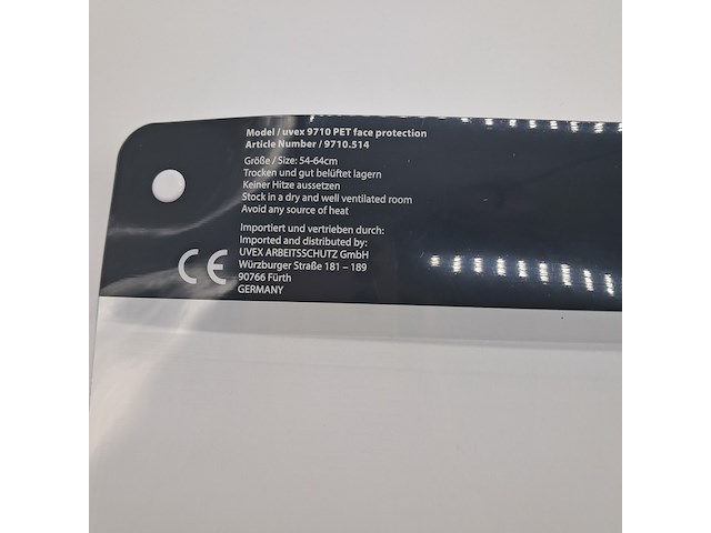 Ca. 3000x gelaatsmasker, uvex, 9710 pet face protection - afbeelding 3 van  8