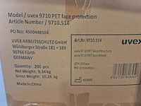 Ca. 3000x gelaatsmasker, uvex, 9710 pet face protection - afbeelding 8 van  8