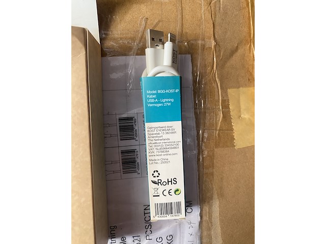 Ca. 300x laadkabel, kost mobile, usb-a naar lightning - afbeelding 1 van  2