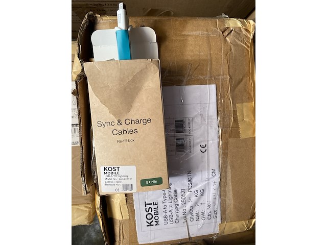 Ca. 300x laadkabel, kost mobile, usb-a naar lightning - afbeelding 2 van  2