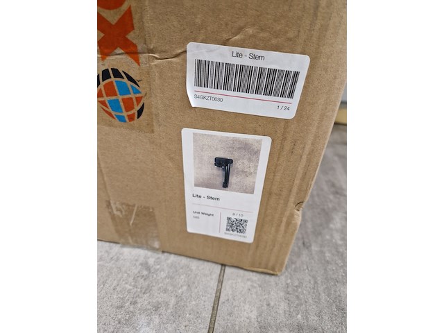 Ca. 300x stuurpen ø 25.4 mm, lite stem, 20 cm, zwart - afbeelding 7 van  7