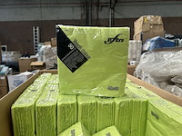 Ca. 300x verpakking van 50 servetten 40x40, infibra - afbeelding 1 van  6