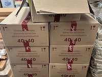 Ca. 300x verpakking van 50 servetten 40x40, infibra - afbeelding 5 van  6