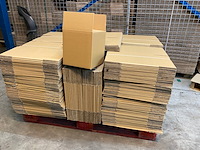 Ca. 300x verzenddozen 22x22x24cm dubbelgolf, bruin - afbeelding 1 van  4