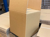 Ca. 300x verzenddozen 22x22x24cm dubbelgolf, bruin - afbeelding 2 van  4