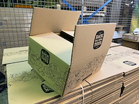 Ca. 300x verzenddozen 35x27x14cm dubbelgolf, bruin - afbeelding 2 van  3