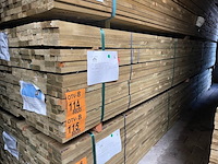 Ca. 300x vuren panlatten groen geïmpregneerd, 21x36mm, lengte 390cm - afbeelding 4 van  4