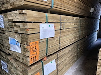 Ca. 300x vuren panlatten groen geïmpregneerd, 21x36mm, lengte 390cm - afbeelding 4 van  4