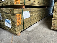Ca. 300x vuren panlatten groen geïmpregneerd, 21x36mm, lengte 390cm - afbeelding 4 van  4