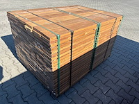 Ca. 308x guyana ipé planken geschaafd, 25x140mm, lengte 294/65cm, 14/135cm - afbeelding 2 van  3