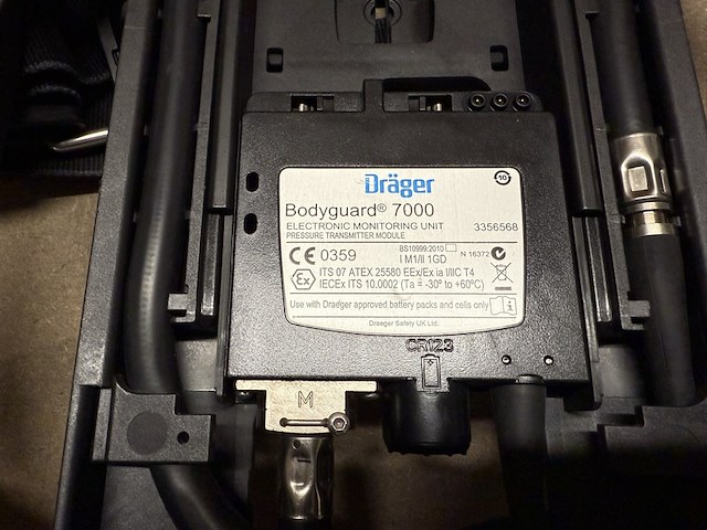 Ca. 30x ademluchttoestel, dräger, pss 7000 bodyguard - afbeelding 3 van  15