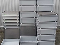 Ca. 30x bakken met deksel, engels, grijs / chroom - afbeelding 2 van  3