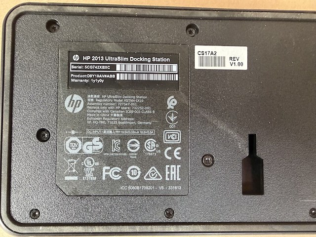 Ca. 30x docking station, hp, ultraslim hstnn-ix10 - afbeelding 6 van  7