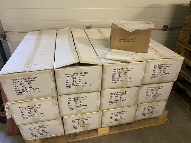 Ca. 30x doosjes a 1000 stuks gripzakjes 150x200mm - afbeelding 1 van  4