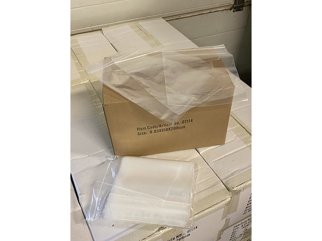 Ca. 30x doosjes a 1000 stuks gripzakjes 150x200mm - afbeelding 2 van  4