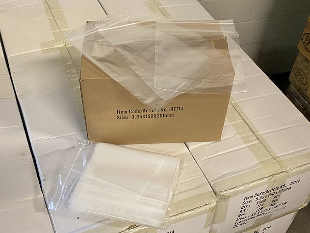 Ca. 30x doosjes a 1000 stuks gripzakjes 150x200mm - afbeelding 2 van  4