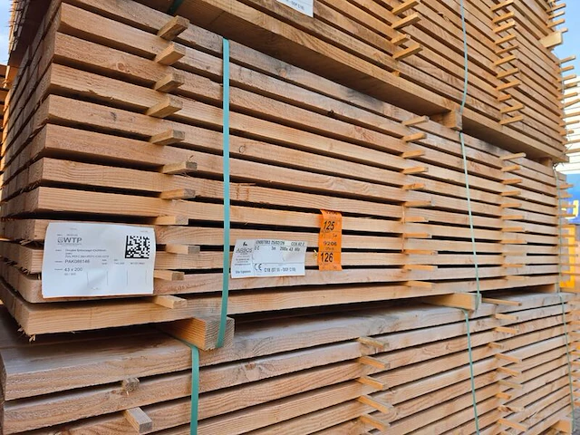 Ca. 30x douglas planken fijnbezaagd, 43x200mm, lengte 300cm - afbeelding 4 van  4