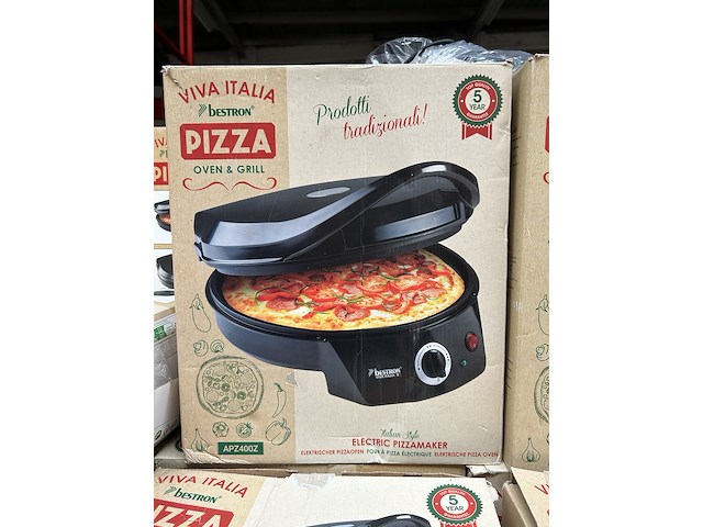 Ca. 30x elektrische pizza oven, bestron, apz400z - afbeelding 2 van  4
