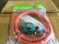 Ca. 30x gasdrukregelaarset, 150 cm slang en 2 klemmen gimeg, 5602225 - afbeelding 2 van  3