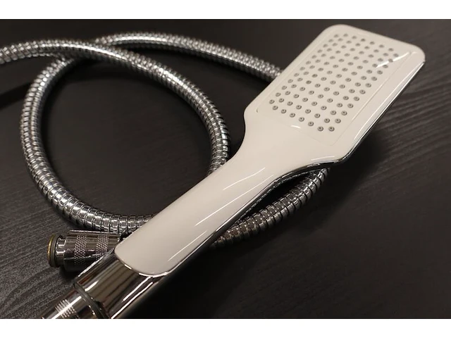 Ca. 30x handdouche met doucheslangen, wit/chroom - afbeelding 4 van  7