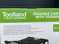 Ca. 30x klapstoel vouwstoel tooland, zwart - afbeelding 3 van  5