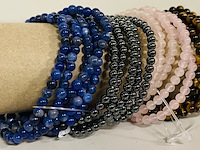 Ca. 30x kogelarmband 4mm dames divers - afbeelding 2 van  4