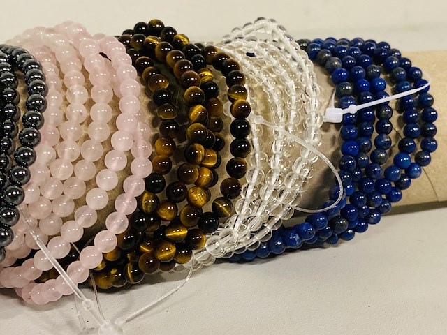 Ca. 30x kogelarmband 4mm dames divers - afbeelding 3 van  4