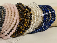 Ca. 30x kogelarmband 4mm dames divers - afbeelding 3 van  4