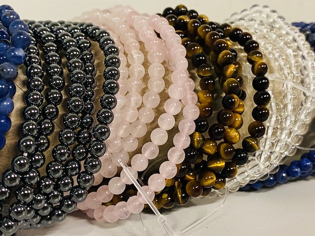 Ca. 30x kogelarmband 4mm dames divers - afbeelding 4 van  4