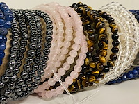 Ca. 30x kogelarmband 4mm dames divers - afbeelding 4 van  4