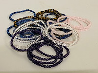 Ca. 30x kogelarmband 4mm dames divers - afbeelding 5 van  6