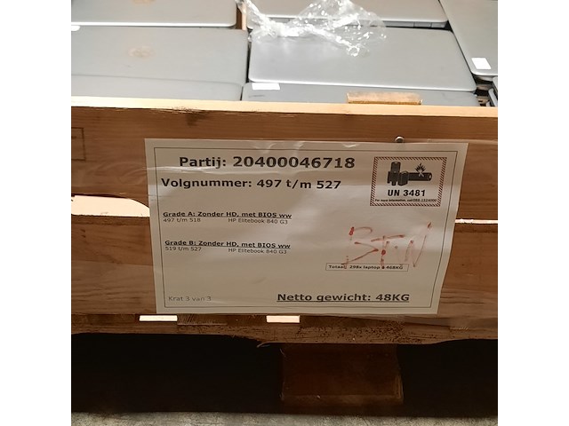 Ca. 30x laptop, hp, elitebook 840 g3 - afbeelding 3 van  13