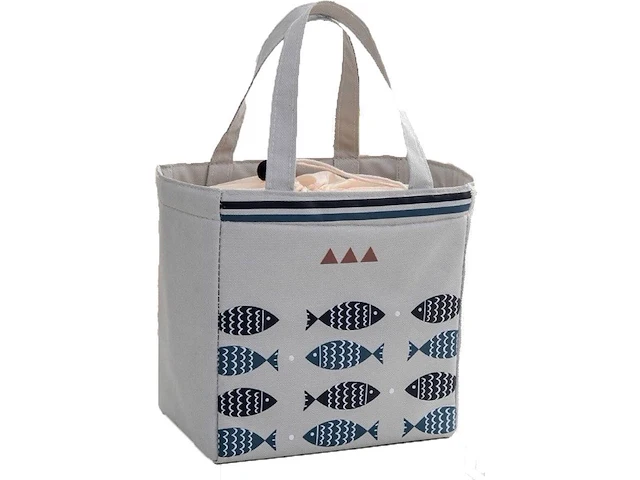 Ca. 30x lunchtas thermisch, grijs blauw, 4,4 ltr - afbeelding 1 van  2