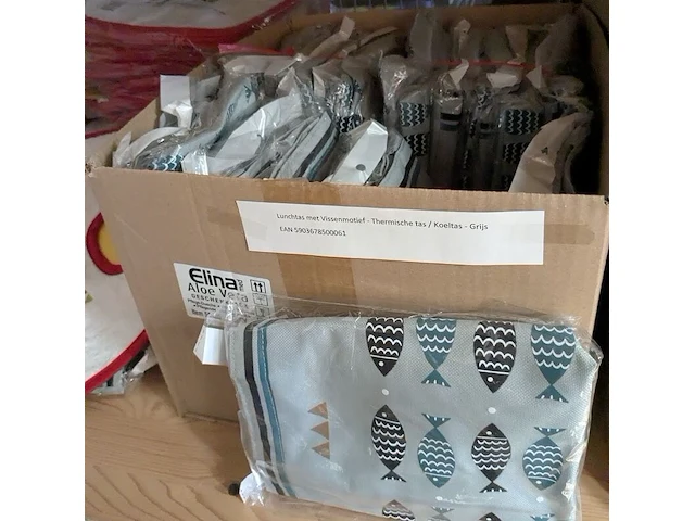 Ca. 30x lunchtas thermisch, grijs blauw, 4,4 ltr - afbeelding 2 van  2