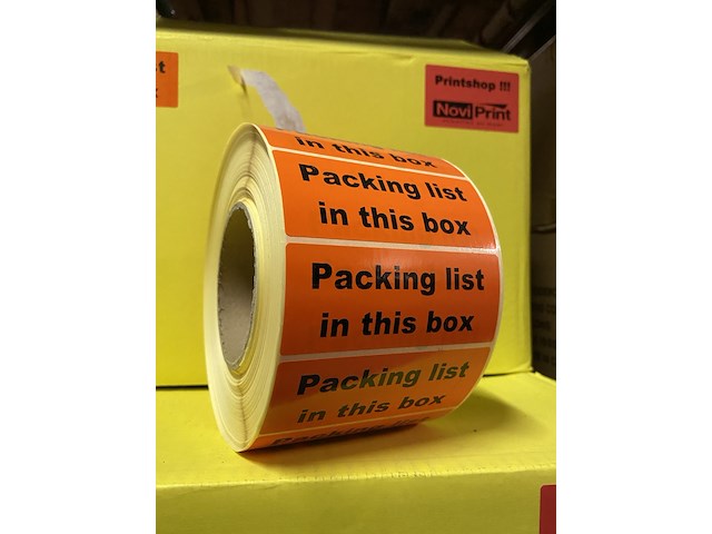 Ca. 30x rollen etiketten packing - afbeelding 2 van  3