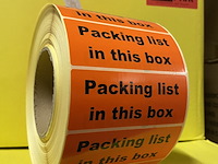 Ca. 30x rollen etiketten packing - afbeelding 2 van  3