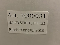 Ca. 30x rollen handwikkelfolie, zwart - afbeelding 3 van  4