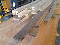 Ca. 30x vuren diverse balken en latten, lengte 140-300 cm - afbeelding 2 van  4