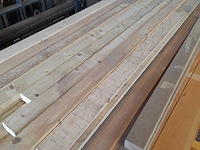 Ca. 30x vuren diverse balken en latten, lengte 140-300 cm - afbeelding 3 van  4