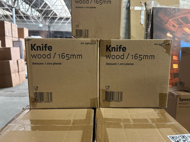Ca. 31000x mes wood 165 mm, 9000x lepel wood 160 mm - afbeelding 2 van  4