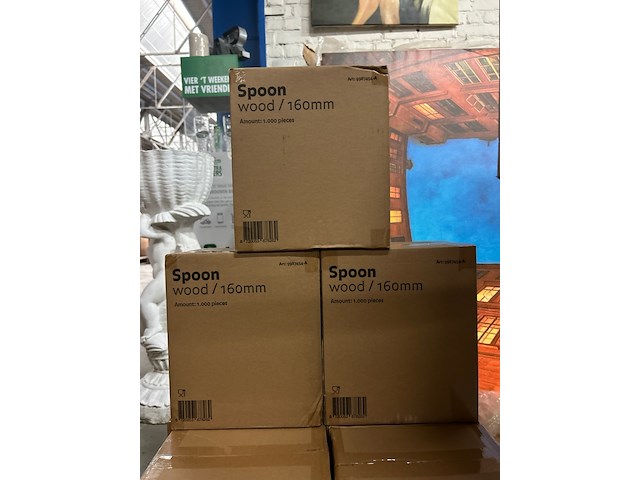 Ca. 31000x mes wood 165 mm, 9000x lepel wood 160 mm - afbeelding 3 van  4