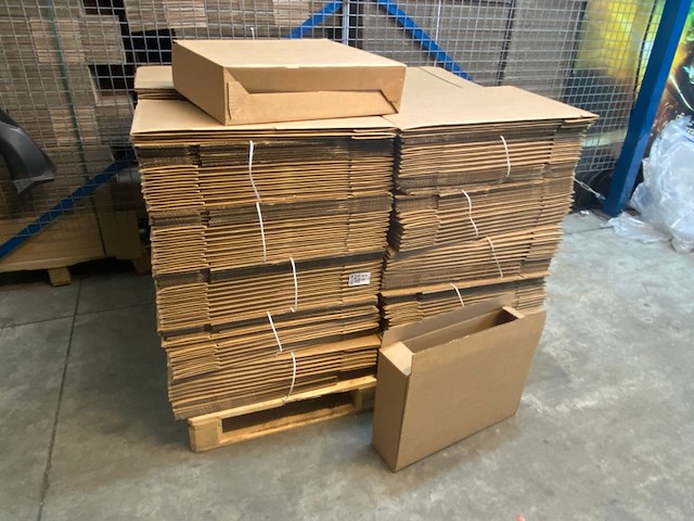 Ca. 310x verzenddozen 51x12x39cm met autolockbodem, bruin - afbeelding 1 van  4