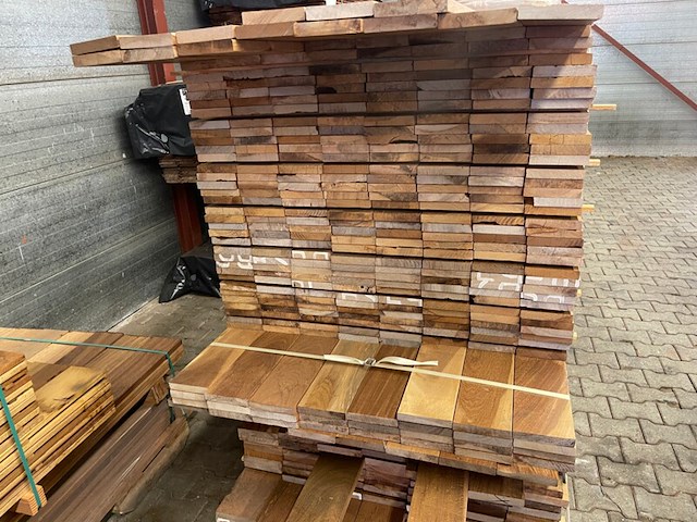 Ca. 315x ipé planken geschaafd country grade, 21x120mm, lengte 266/65cm, 49/125cm - afbeelding 3 van  3