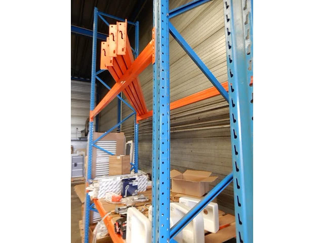 Ca. 3,1mtr palletstelling, oranje/blauw - afbeelding 3 van  4