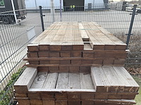 Ca. 31x angelim pedra balken fijnbezaagd, 55x105mm, lengte 160cm - afbeelding 1 van  4